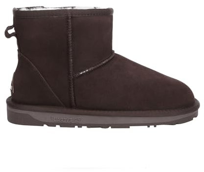 EVERAU Klassische Mini-Stiefel für Damen - Emu, Braun, EU 37 Weiblich