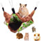 BAOSROY Kleintier Hängematte, Betthöhle, Warmes Hängebette, Käfig Nest Zubehör für Meerschweinchen, Frettchen, Nagetiere, Ratten, Mäuse, Chinchilla, Hamster (Grün)