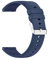 Foyscr Silicone Strap, Quick Buckle Waterproof Soft,Stainless Steel Buckle, Unisex Smartwatch Band, Sport Watch Strap (Blue-18mm)