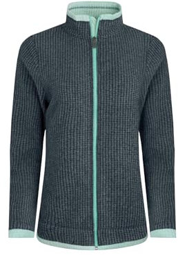 Weird Fish Ariana Full Zip Grid Fleece Rich Navy Size 14. (Jumper/Sweater/Fleece)