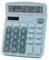 OFFIDIX Standardfunktion Tischrechner Dual Power Elektronischer Taschenrechner 12 Ziffern Großes LCD-Display Rechner (Blau)