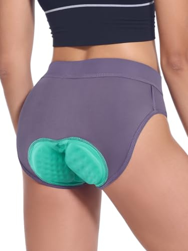 BERGRISAR Cuissard de cyclisme rembourré 4D pour femme avec gel