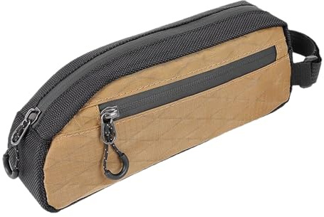 Sucritude Bolsillo para Bicicleta De Montaña, Bolsa Delantera para Bicicleta, Organizador Impermeable para Accesorios De Ciclismo con Cremallera Lateral Y Compartimento Delantero para Accesorios