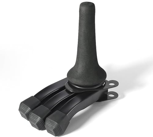 Aumotop Supporto per Strumenti a Fiato Accessori per Clarinetto Pieghevoli Portatili Supporto Treppiede Leggero Tromba Flauto Sassofono Clarinetto Soprano Oboe Musicisti Nero (Nera)