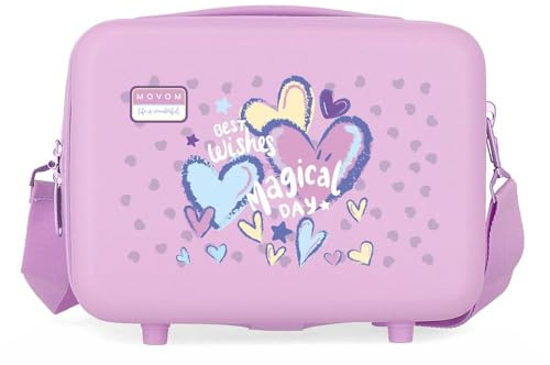Movom Best Wishes Nececer Adaptable Lila 29x21x15 cm Rígido ABS 9,1L 0,8 kgs