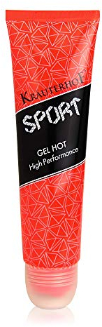 Kräuterhof SPORT Gel Hot High Performance (150ml) – Wärmendes Massagegel für Sportler, tiefenwirksame Entspannung nach dem Sport für Muskeln & Gelenke, mit Massage-Kugeln zum Auftragen