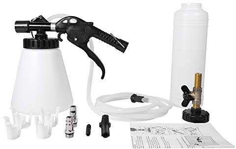 QUNNIE Druckluftgerät zum Entlüften von Bremsen, Entlüften von Druckluftbremsen Kit mit Nachfüllflasche