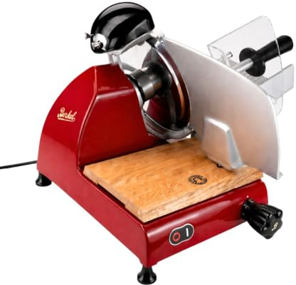 Berkel Red Line 250 - Cortafiambres profesional y tabla de cortar 100% hecha a mano