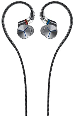 FiiO FA7S Earphones Headphone Wired High Resolution Swappable Plugs MMCX 6BA in-Ear Monitor for Smartphone/PC(Silver)