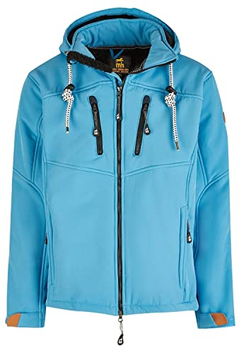 mh michael heinen Herren Softshelljacke Lübeck, Funktionsjacke, gefüttert, wasserfest, Winddicht royal L