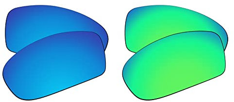 EZReplace Lentes de repuesto compatibles con Arnette Quick Draw AN4178 59mm gafas de sol (lentes polarizadas) – Se adapta a Arnette Quick Draw Frame (azul hielo y verde primavera), Azul Hielo + Verde
