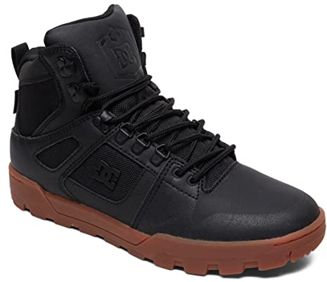 DC Shoes Pure Hi - Wasserabweisende Lederstiefel für Männer Schwarz