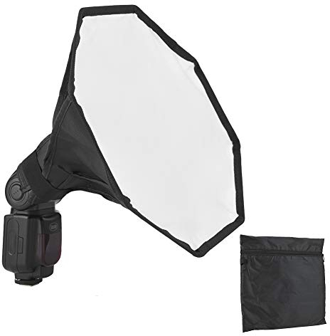 Akozon Blitzgerät Softbox Flash Diffuser Light Softbox Speedlight Diffusor Kit 30cm Universal Folding Tragbarer Softbox Diffusor Blitz Blitzgerät für Blitzgerät