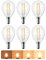 EDISHINE Ampoule LED E14, 2700K blanc chaud, 420LM P45 ampoule à intensité variable, 4,8W équivalent à 50W, ampoule LED filament en forme de goutte pour suspension et applique murale pack de 6