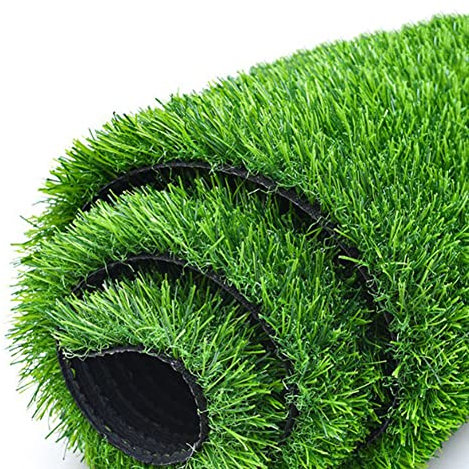 Artificial Grass 2cm Thick Artificial Grass Mat, Realistic Natural Grass Carpet, 2.5m Wide, Astroturf Grass Doormat for Garden Lawn Landscape (Size: 2.5x6m)
