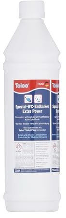 Toiee Special WC-avkalkningsmedel extra power (1 000 ml). Särskilt effektiv mot envisa kalkrester och rost. För separat användning eller med en toiee toilet plug