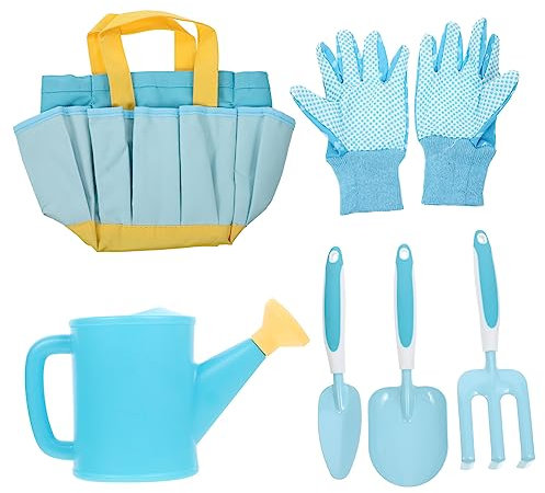 KONTONTY 1 Satz Gartenwerkzeug-Set Gartenwerkzeug Aus Kunststoff Für Kindergartengeräte Für Pflanzen Gartenrechen Für Gartenschaufel Für Blue Abs