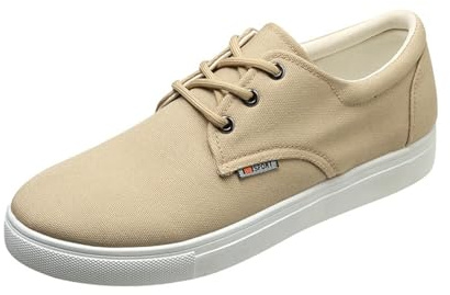 Zapatos casuales de lona para hombre, tenis náuticos con cordones, tenis ligeros para correr y cruzar, zapatos planos inteligentes, zapatos cómodos para caminar, moda del Reino Unido para interiores y