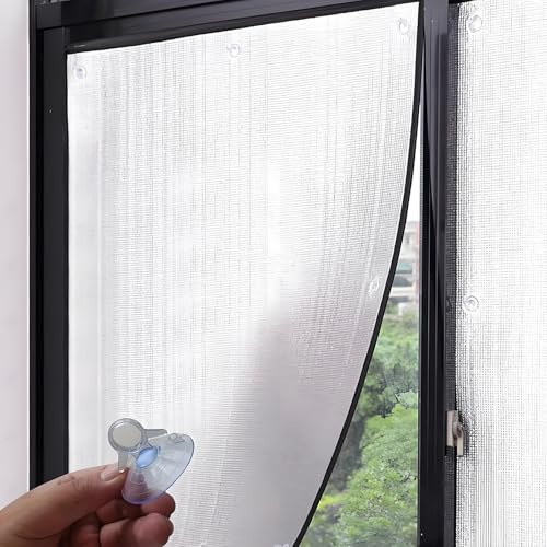 Générique Film Fenetre Anti Regard, Film Isolant en Aluminium, Tain Occultant Anti-UV, Films de Protection Solaire Films Réfléchissant 8 Mm d'Épaisseur 30×200cm,30×400cm,40×200cm,40×400cm(80x90cm)