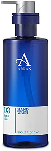 Arran Sense of Scotland Apothecary Seaweed & Sage Hand Wash 300ml | Bright Ozonic Fragrance with Warm Herbal Notes, Gentle Everyday Cleansing, Pump Dispenser for Kitchen or Bathroom