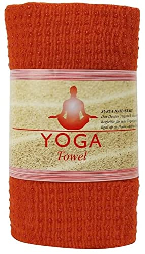 Deuser Yogatuch mit Antirutschnoppen orange ROT - -