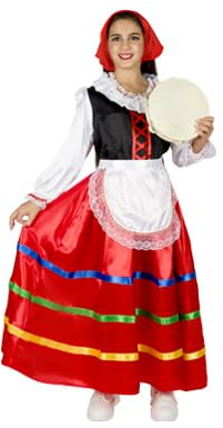 Pegasus Costume tarantella bambino/a vestito carnevale balli tradizionali/folkoristici (S 5/6 ANNI, TARANTELLA LUNGA BAMBINA)