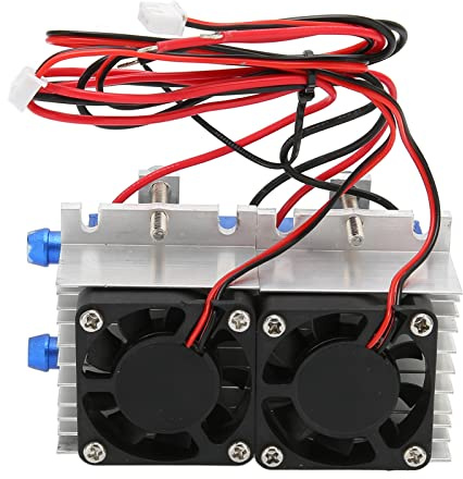 PUSOKEI Système de Refroidissement Thermoélectrique à Effet Peltier 144 W, Refroidisseur Thermoélectrique de Réfrigération à Semi-conducteur DC 12 V 10 A 100 W pour Mini Fridge
