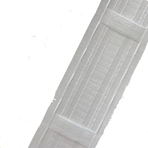 LUMoony Gardin tejp slinga tejp för att stryka på 85 mm universell penna veckband med öglor gardin volang tejp gardiner veck polyester gardintejp