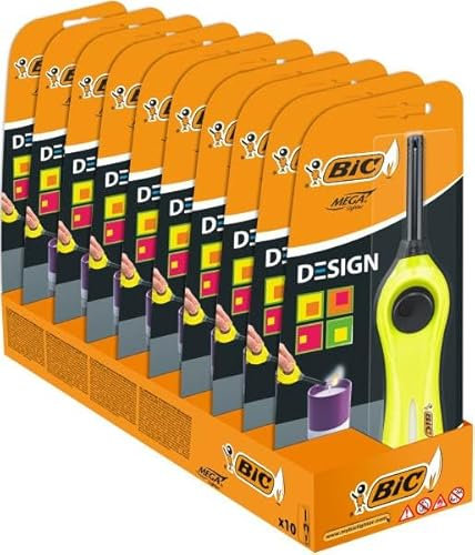 BIC 10 briquets multi-usages - Fluo