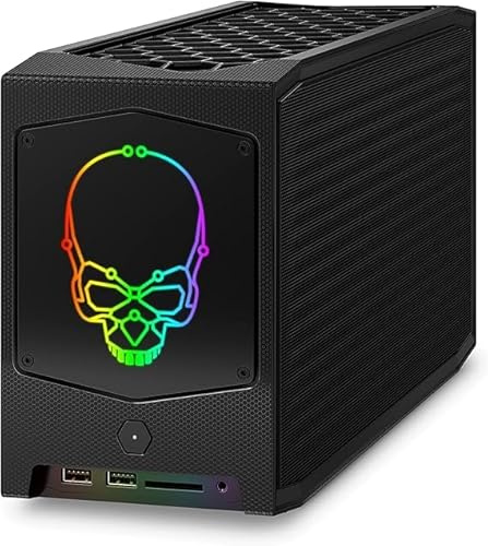 Intel NUC 11 Enthusiast NUC11BTMi9 Mini Ordinateur de Bureau de Jeu Core i9 pour la Maison et l'entreprise, 8 cœurs, sans RAM ni SSD, sans iOS, UHD, WiFi, Bluetooth, Carte SD, Noir (Barebone)