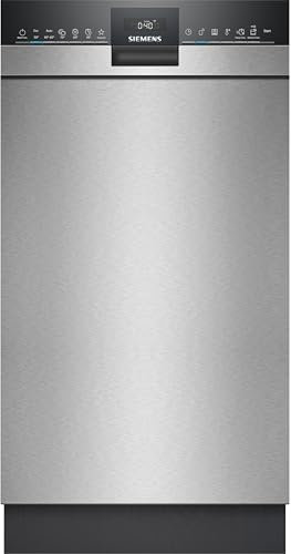 Siemens iQ300 Unterbau-Geschirrspüler, 45 cm, 44 dB, varioSpeed Plus, autoOpen dry automatische Türöffnung, flexible Körbe mit varioFlex, aquaStop, hygienePlus, Home Connect, Gebürsteter Stahl