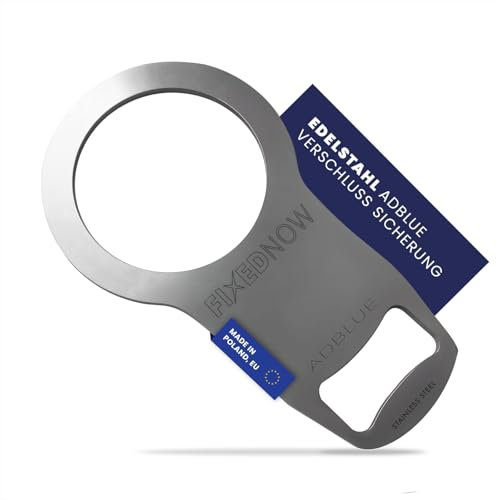 FixedNow AdBlue - Cierre de seguridad de acero inoxidable – Tapa de depósito de seguridad antirrobo – para Fiat Ducato, Peugeot Boxer, Citroen Jumper – Accesorios para autocaravana – Fabricado en la