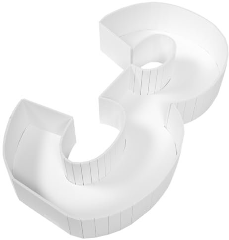 HOUDERCO Scatola Decorativa Per Palloncini Con Numero Struttura Facile Da Installare Per Feste Di Compleanno Anniversari e Cerimonie Perfetta Per Decorazioni Di Eventi Speciali