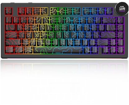 AK820 V2 75% Mechanical Keyboard, Tri-Mode, 10000mAh Battery, Gasket Mount