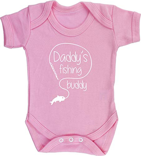 Hippowarehouse Daddy's Fishing Buddy baby vest bodysuit (short sleeve) boys girls