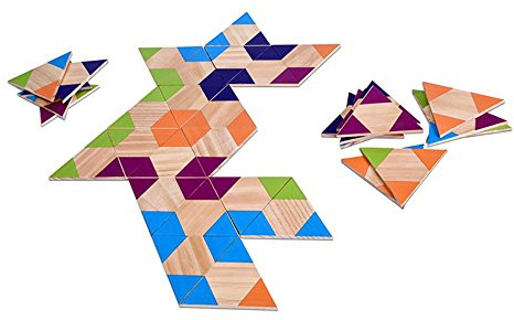 BS Toys Buntes Tridomino Spiel - Räumliches Denken, Geschicklichkeit und Spaß für die ganze Familie - Geeignet für Kinder ab 4 Jahren - 2-6 Spieler, 5.0000