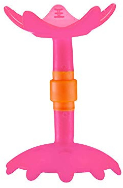 Innobaby Original Teethin Smart EZ Grip Star Teether and Sensory Toy for Babies and Toddlers. BPA Free Teether Pink