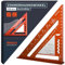 Presch Carpenters Square 180mm | Innovative wipeable note surface | High-precision milled aluminum for permanently accurate 90° angles | Carefully crafted, resilient coating