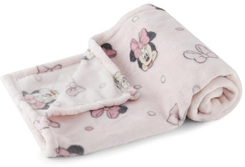 Disney Flanell-Fleece-Babydecke, weich und gemütlich, 76,2 x 101,6 cm, mit Mickey Mouse, Minnie Mouse, Winnie Puuh und Dumbo