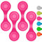 smartday Magnetische Reflektoren Pink (4er Set) - Reflektoren Clip Anhänger für Kinder, Schulranzen, Kleidung, Kinderwagen & Hunde I Reflektor, Leuchtanhänger Hund