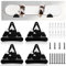 Gosknor 4 Pcs Snowboard Racks, Ski Wall Mount with Hooks Snowboard Storage Rack Wall Mount Skateboard Display Holders for Room Garage Snowboard Display Rack Accessories