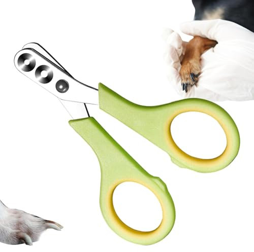Cortadora de garras para perros y gatos – Cortacésped profesional para mascotas | Cortador de uñas sin esfuerzo con agujero para perros, gatos y animales pequeños, perfecto