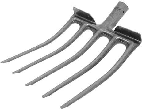 Kisangel Attrezzo Agricolo in Acciaio Con Denti Multipli Per Aratura e Rottura Terreno Testa Sostituibile Per Giardino e Azienda Agricola Per Manutenzione Campi e Preparazione Terreno