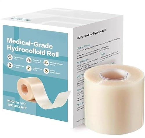 Bandages Hydrocolloïdes Rouleau - Patches De Pimple Extra Longues | Patches D'acné Hydrocolloïdes Coupées Pour Le Visage Et Le Corps, Recouverte D'étanchéité