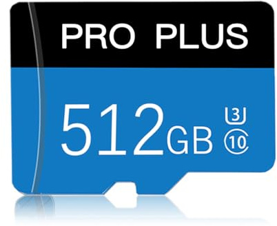 512GB Micro SD Card Memory Card High Speed microSDXC Memory Card For Dash Cam,Camera Tablet and Drone