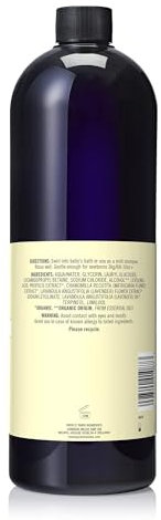 Neal's Yard Remedies Baby Bath & Shampoo, Body Wash Suitable For Newborns, With Lavender & Chamomile, Vegan & Cruelty-Free, 950ml