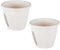 Jardinera Barandilla Balcón, Set 2 Unidades, 29 cm, 7,5 litros, Maceta Colgar (Blanco)