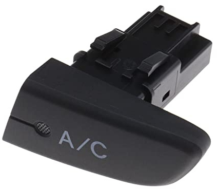 Interruttore di controllo per auto Air Connditioner 6554KX compatibile con Aygo Mk1 C1 107 A/C condizionatore d'aria pulsante di controllo in plastica nero