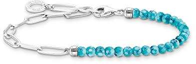 Thomas Sabo Armband mit blauen Perlen 925 Sterling Silber A2099-404-17-L17