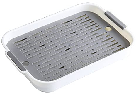 Kaninchen Katzentoilette, Kaninchen Toilette, Kleintier Katzentoilette, Töpfchentrainer, Kaninchenkäfig Toilette, Katzentoilette für Kleintier Kaninchen Meerschweinchen (Groß Mondlicht weiß)